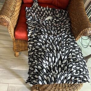 Sundress sun protection 50 upf ruffle dress with stretch spandex & nylon blend